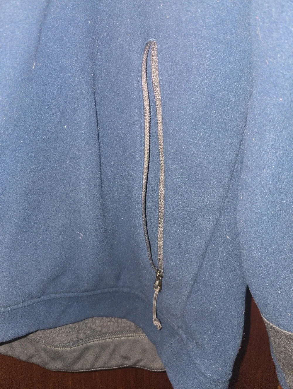 The North Face Men's Navy Blue Turtleneck Fleece Jacket